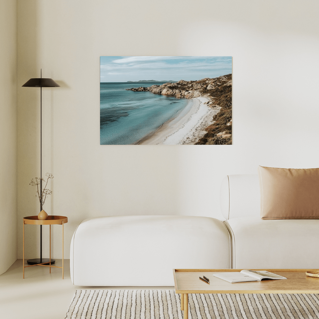 Pristine Coastal Haven Bay - Nature Wall Art - Aestheticanvas