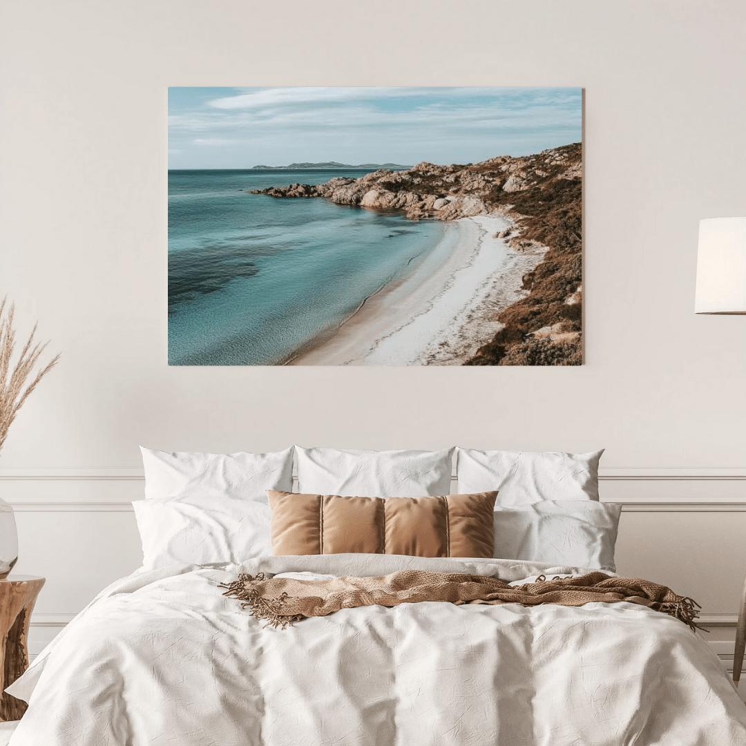 Pristine Coastal Haven Bay - Nature Wall Art - Aestheticanvas