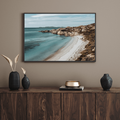 Pristine Coastal Haven Bay - Nature Wall Art - Aestheticanvas