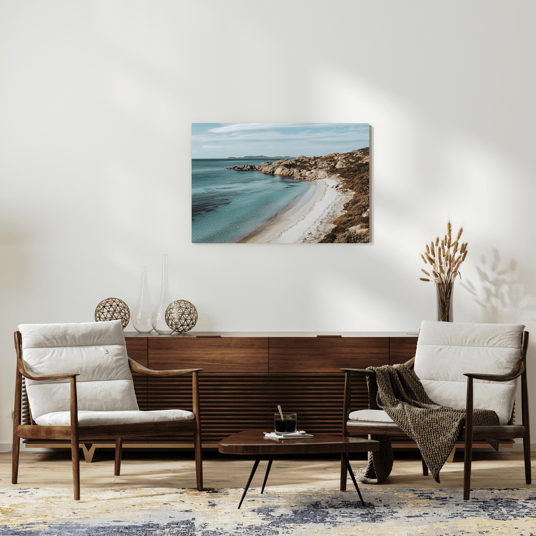 Pristine Coastal Haven Bay - Nature Wall Art - Aestheticanvas