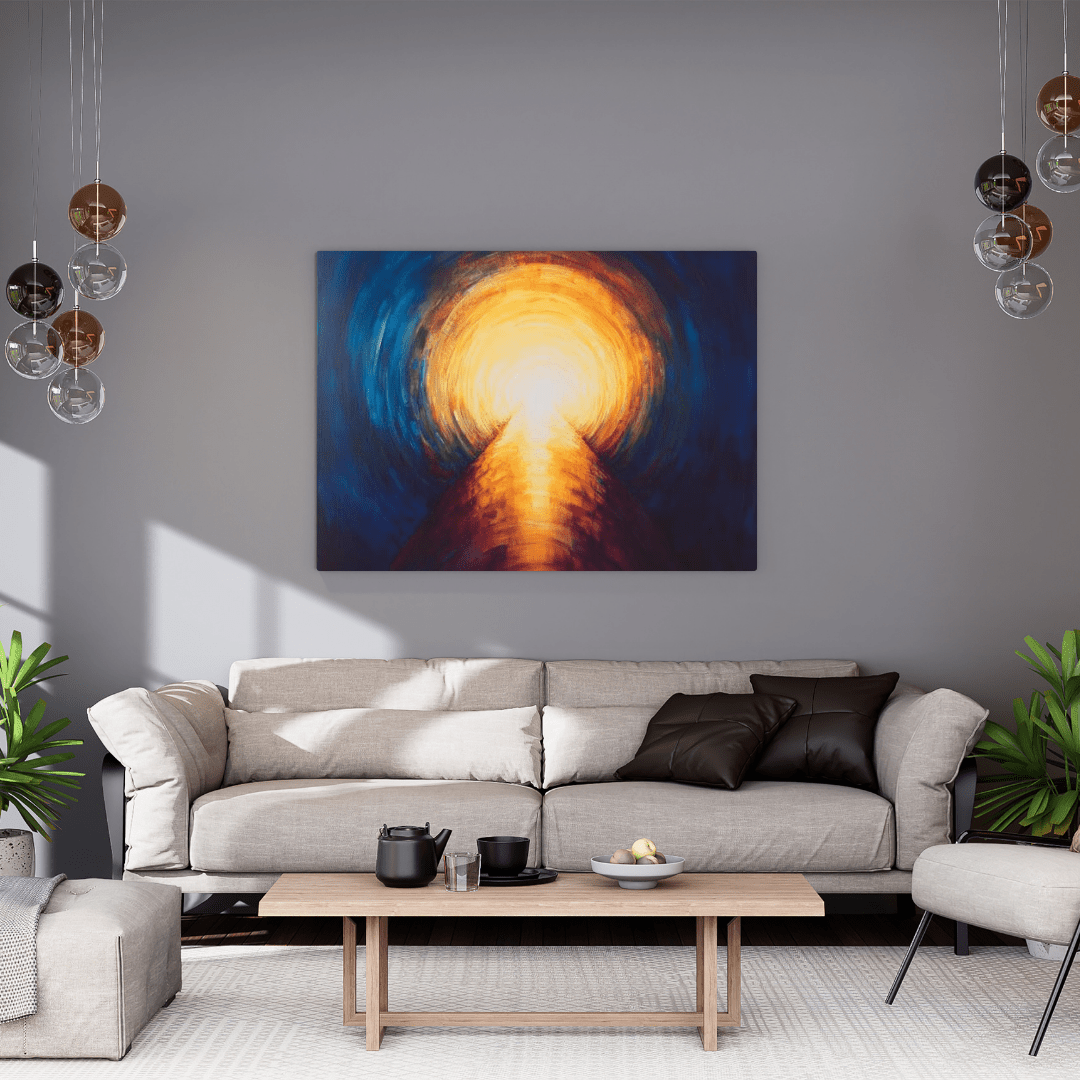 Radiant Pathway to Enlightenment - Abstract Wall Art - Aestheticanvas