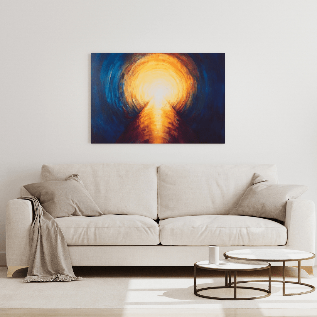 Radiant Pathway to Enlightenment - Abstract Wall Art - Aestheticanvas