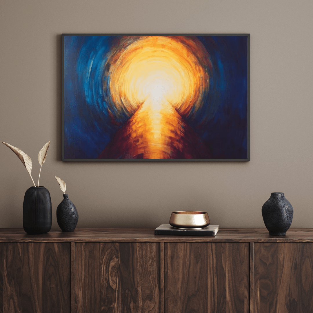 Radiant Pathway to Enlightenment - Abstract Wall Art - Aestheticanvas