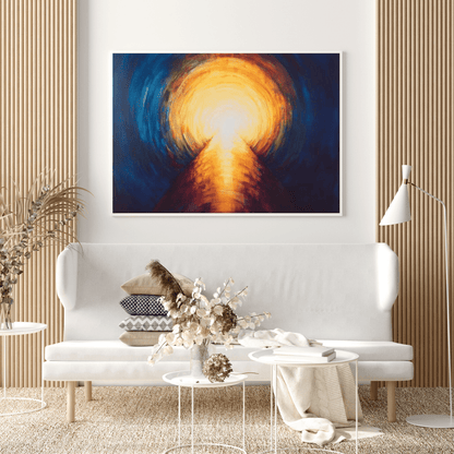 Radiant Pathway to Enlightenment - Abstract Wall Art - Aestheticanvas