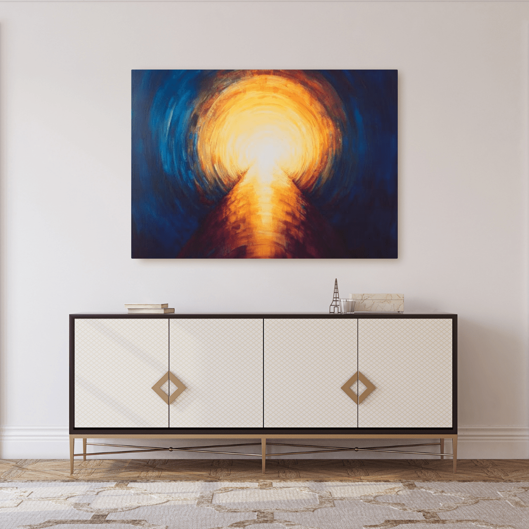 Radiant Pathway to Enlightenment - Abstract Wall Art - Aestheticanvas