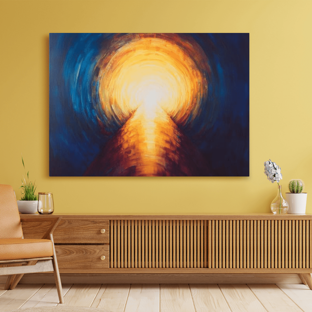 Radiant Pathway to Enlightenment - Abstract Wall Art - Aestheticanvas