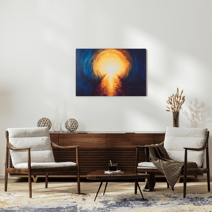 Radiant Pathway to Enlightenment - Abstract Wall Art - Aestheticanvas