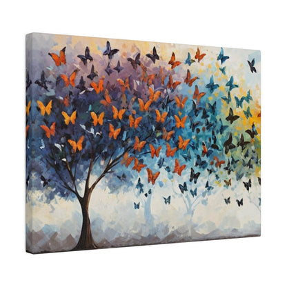 Rainbow Butterflies - Abstract Wall Art - Aestheticanvas