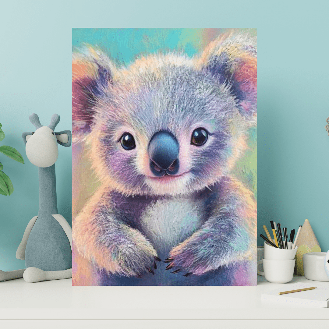 Rainbow Fluffy - Kids Wall Art - Aestheticanvas