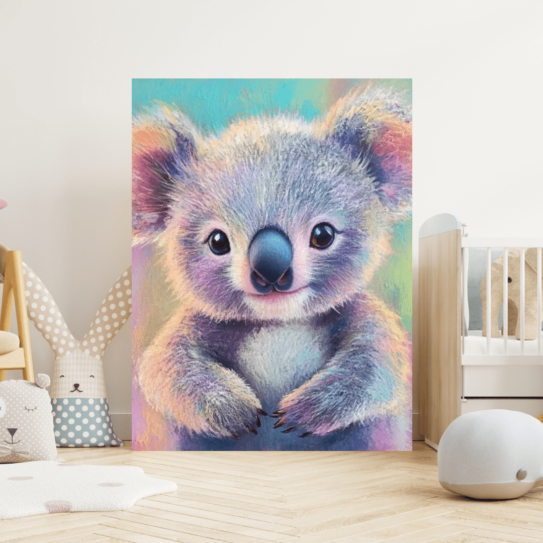 Rainbow Fluffy - Kids Wall Art - Aestheticanvas