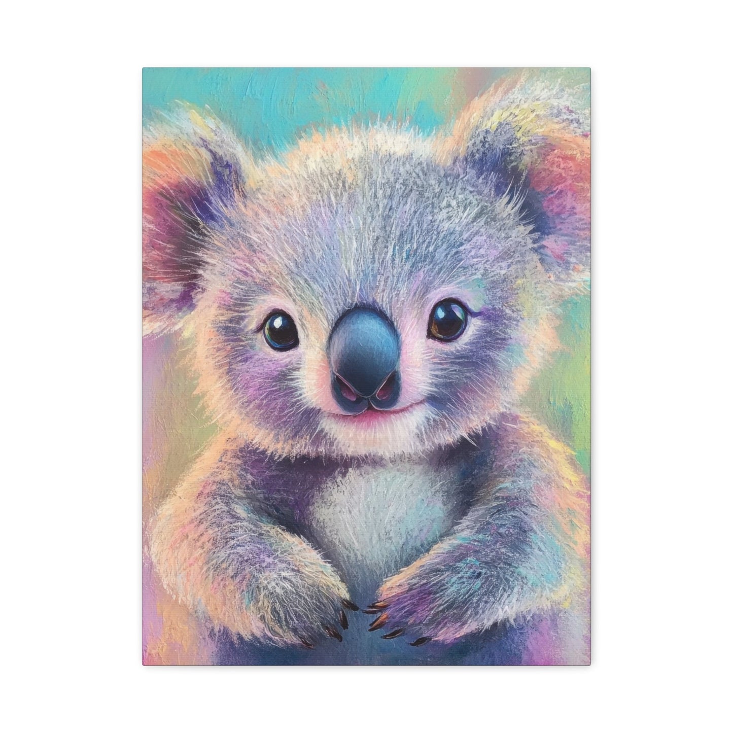 Rainbow Fluffy - Kids Wall Art - Aestheticanvas