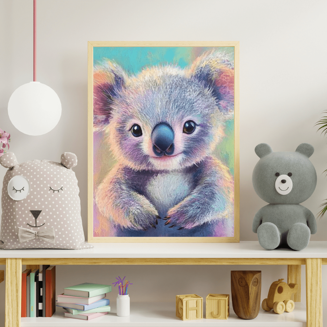 Rainbow Fluffy - Kids Wall Art - Aestheticanvas