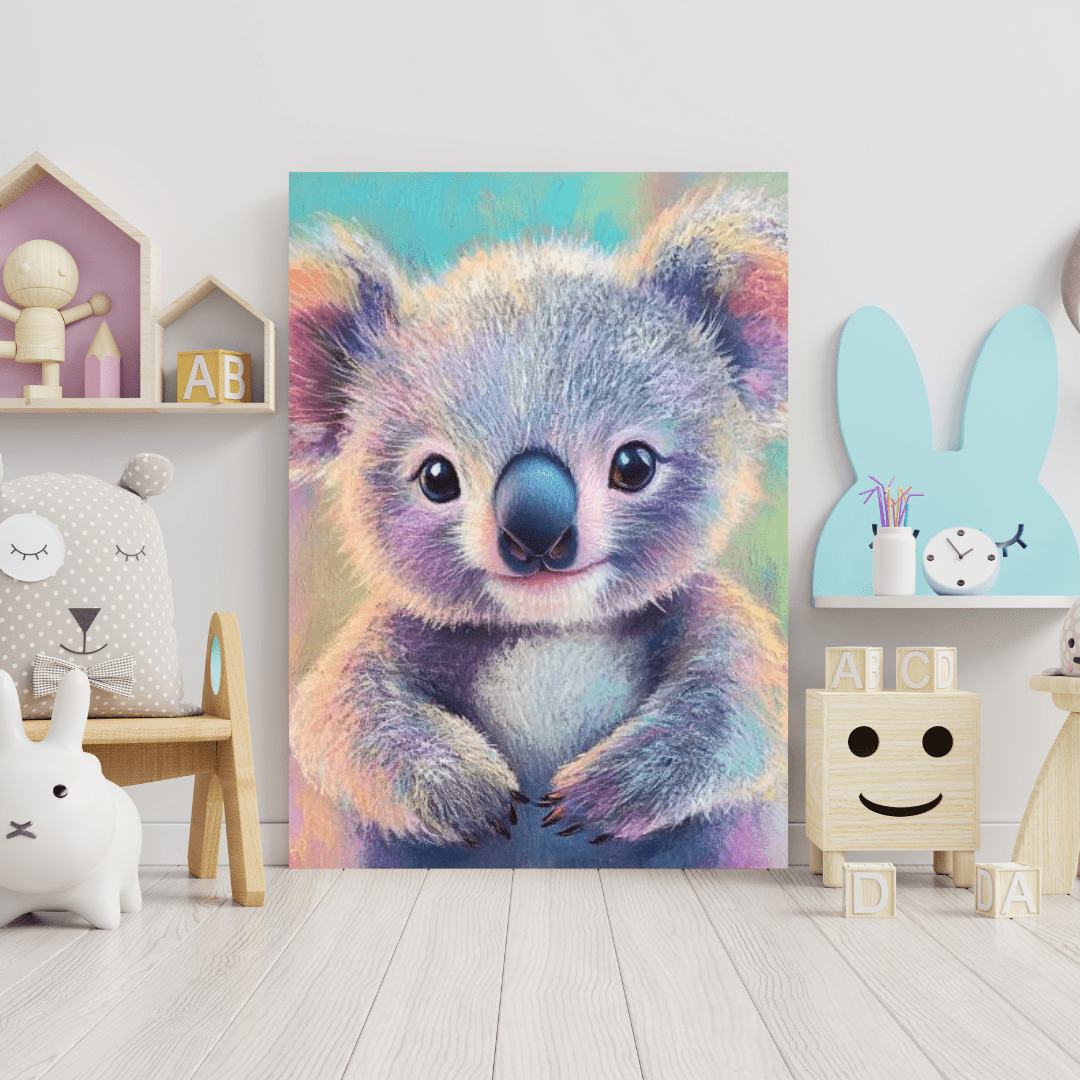 Rainbow Fluffy - Kids Wall Art - Aestheticanvas