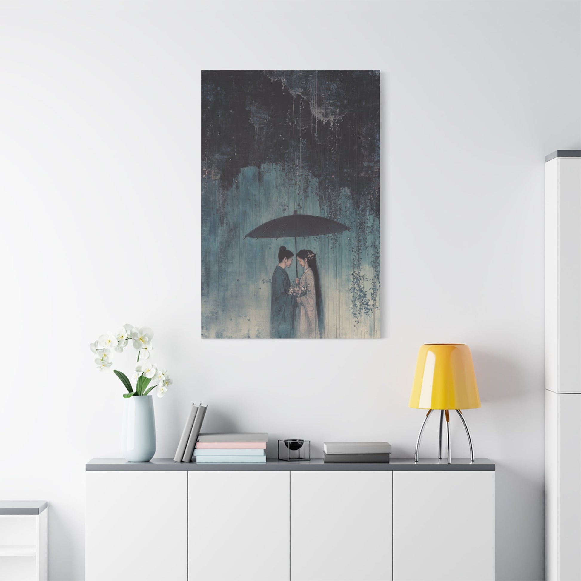 Rainy Romance - Asian Wall Art - Aestheticanvas