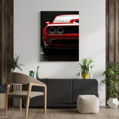 Red Demon - Automotive Wall Art - Aestheticanvas