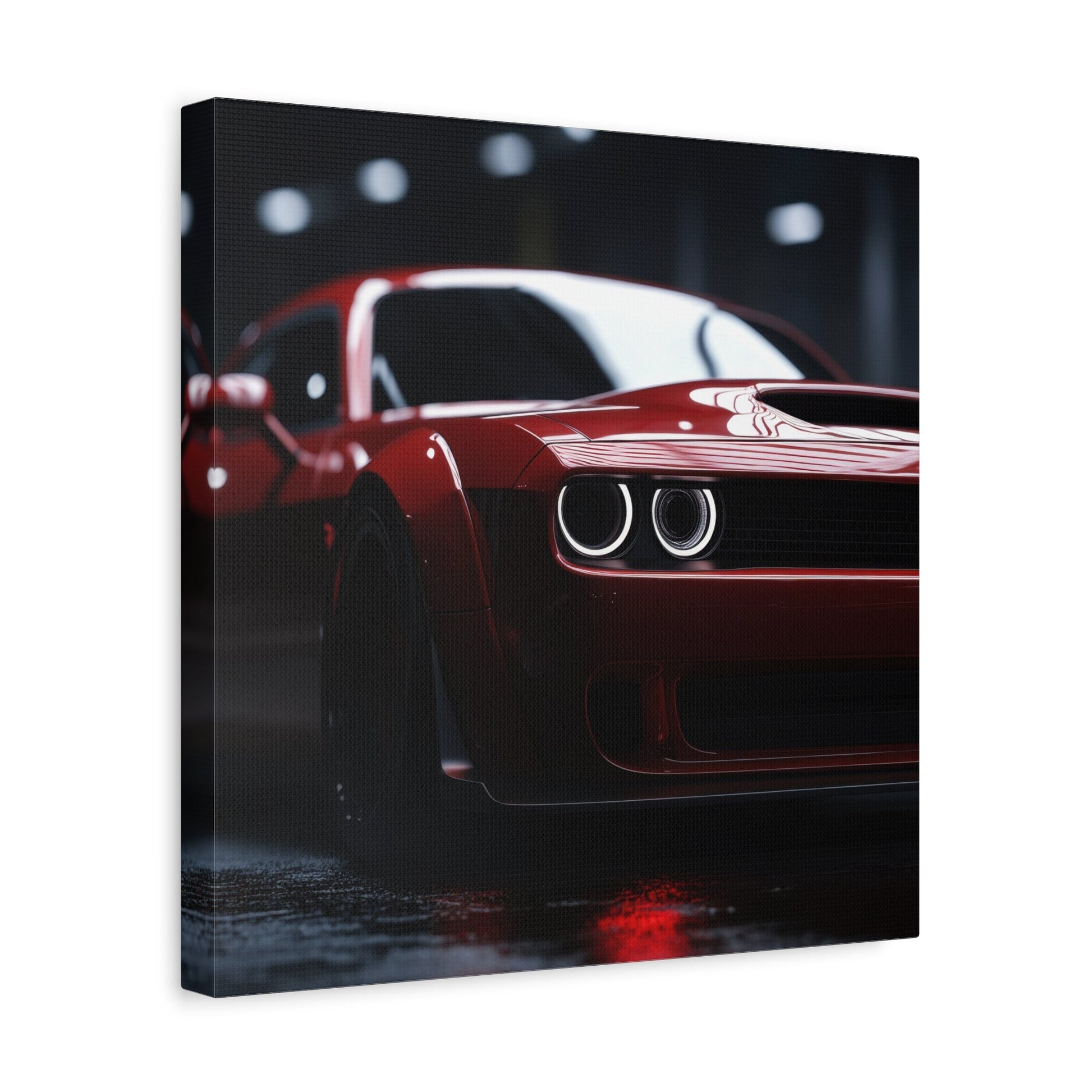 Red Dodge Demon - Automotive Wall Art - Aestheticanvas