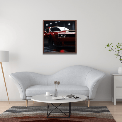 Red Dodge Demon - Automotive Wall Art - Aestheticanvas