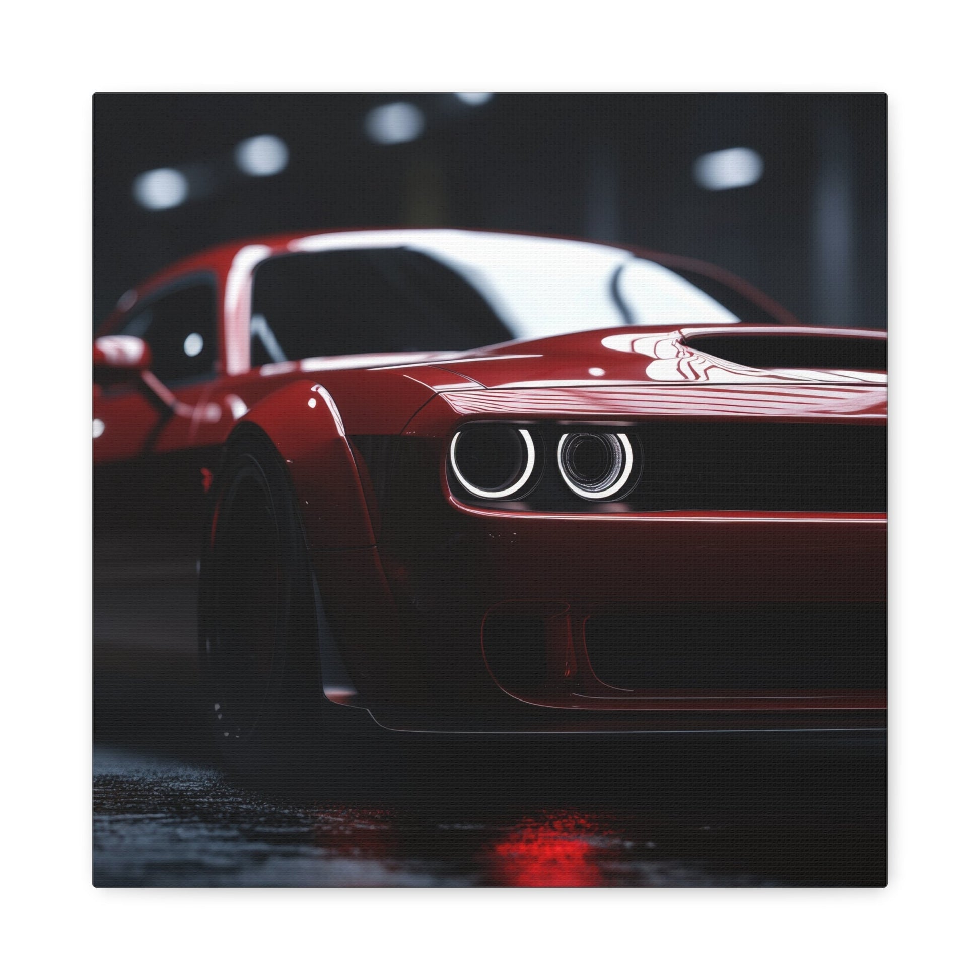 Red Dodge Demon - Automotive Wall Art - Aestheticanvas