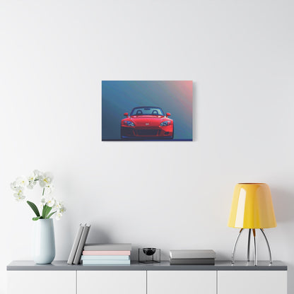 Red Honda S2000 Convertible - Car Wall Art - Aestheticanvas