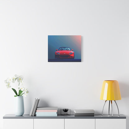 Red Honda S2000 Convertible - Car Wall Art - Aestheticanvas