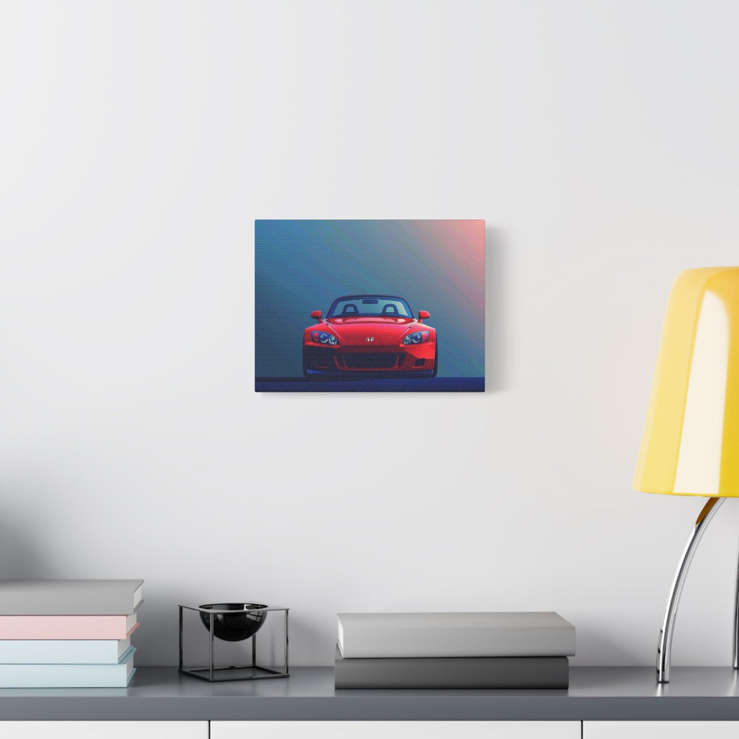 Red Honda S2000 Convertible - Car Wall Art - Aestheticanvas