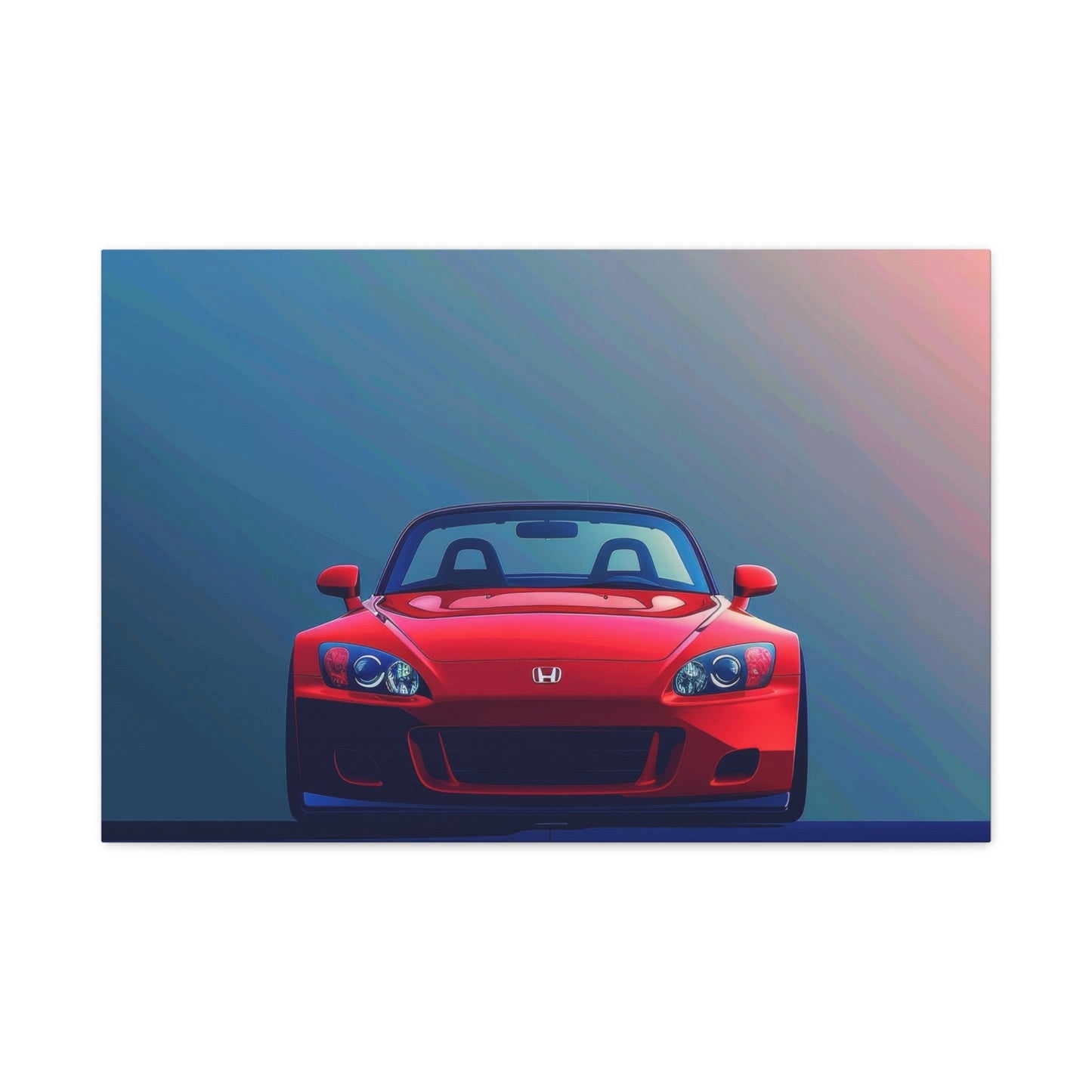 Red Honda S2000 Convertible - Car Wall Art - Aestheticanvas