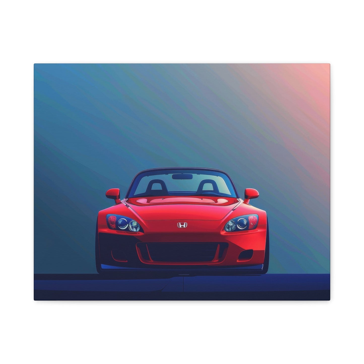 Red Honda S2000 Convertible - Car Wall Art - Aestheticanvas