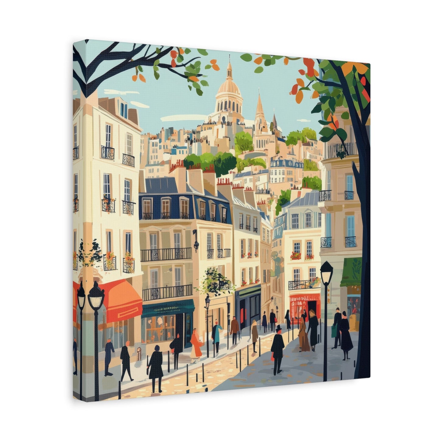 Sacré - Cœur Charm in Autumn - Paris Wall Art - Aestheticanvas