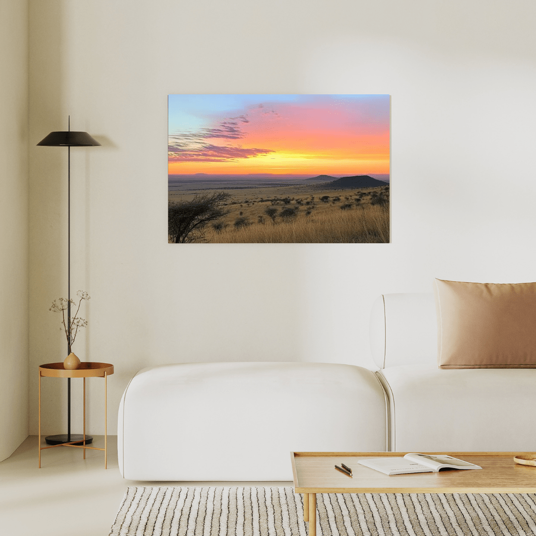 Savannah Sunrise Bliss - Landscape Wall Art - Aestheticanvas