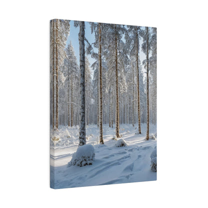 Scandinavian Winter - Forest Wall Art - Aestheticanvas