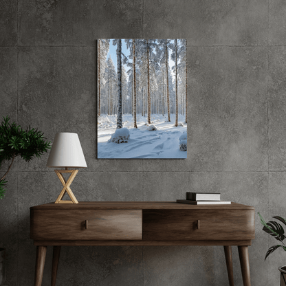 Scandinavian Winter - Forest Wall Art - Aestheticanvas