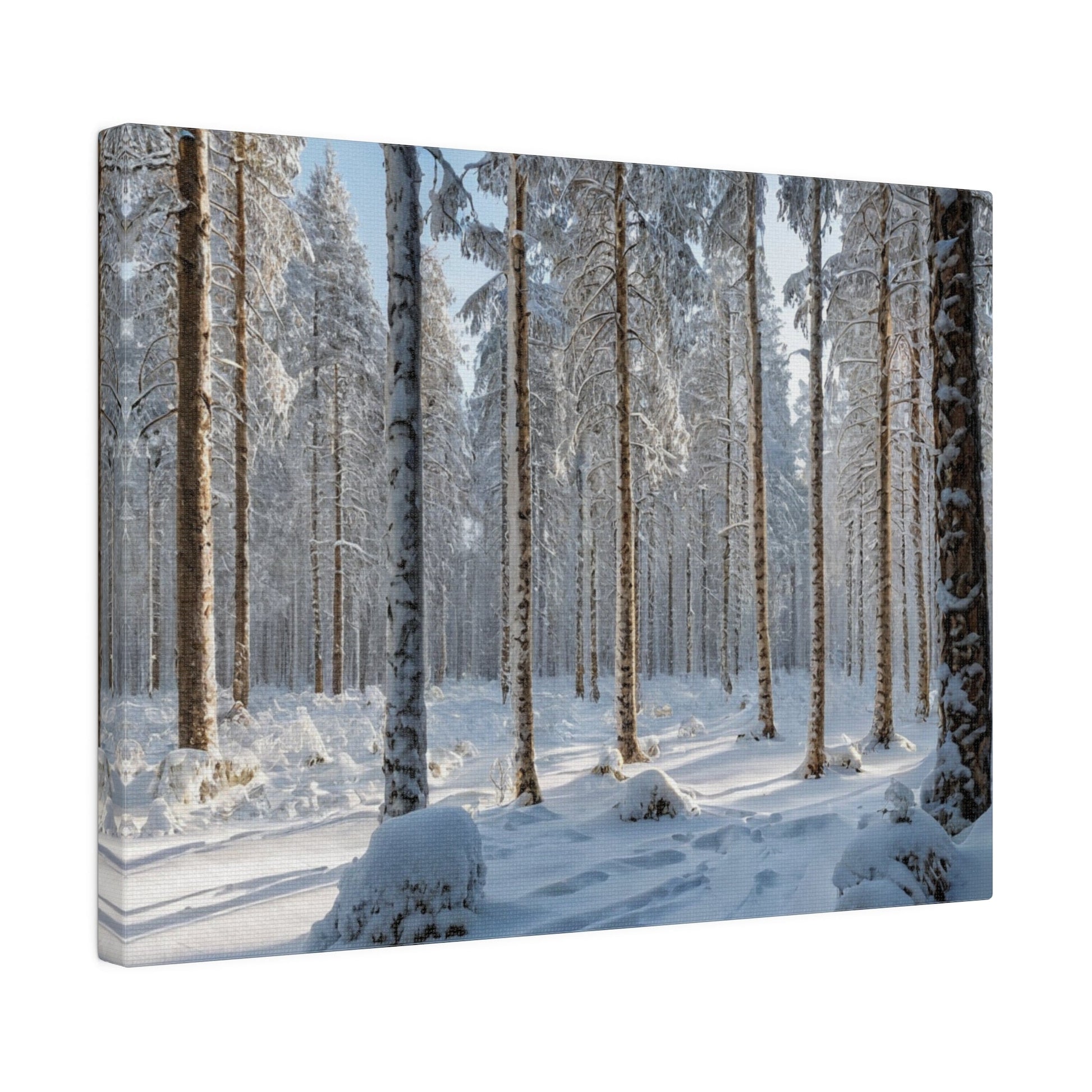 Scandinavian Winter - Forest Wall Art - Aestheticanvas