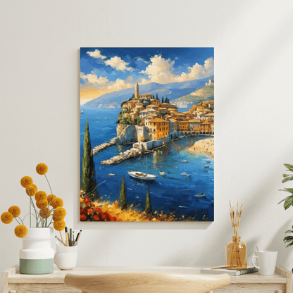 Sea View In Italy - Italian Wall Art - Aestheticanvas