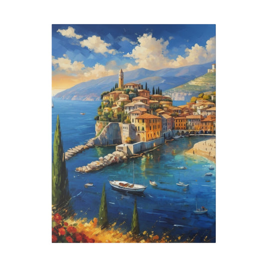 Sea View In Italy - Italian Wall Art - Aestheticanvas