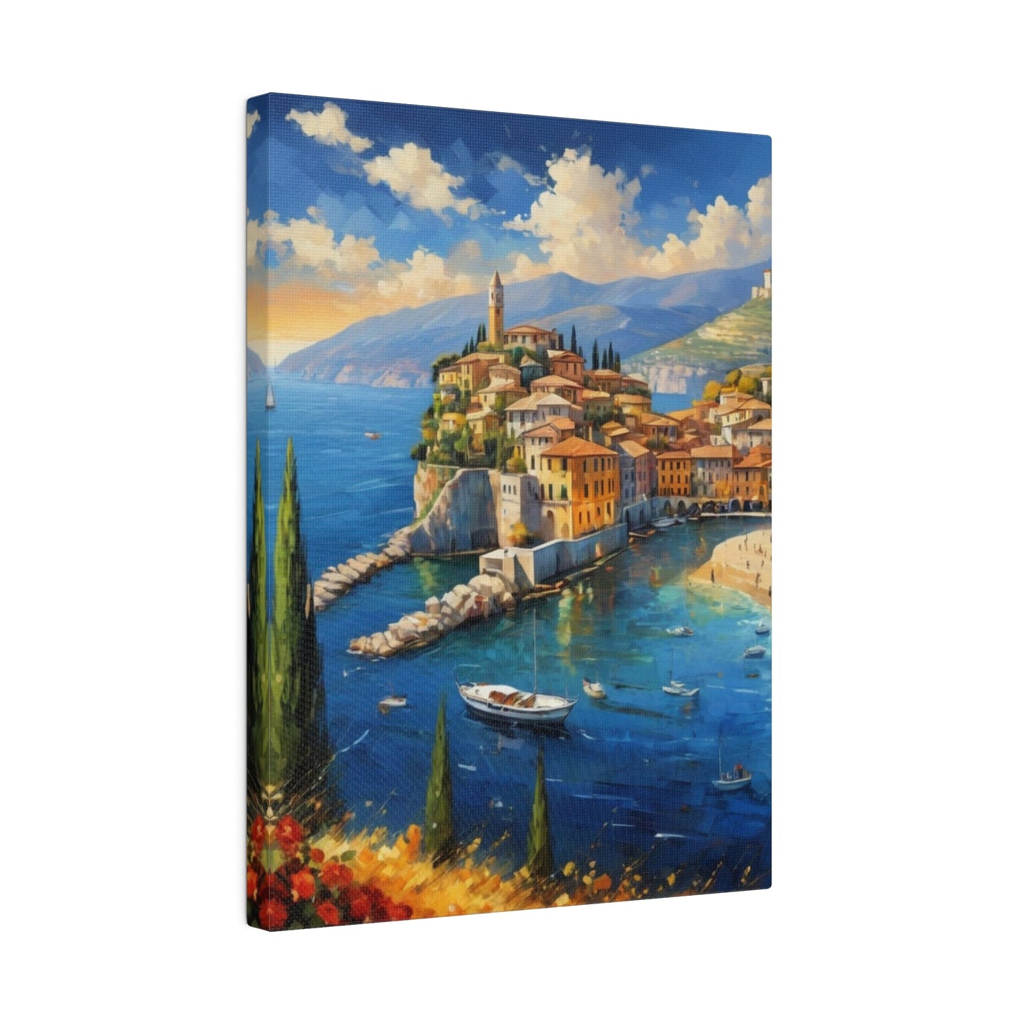 Sea View In Italy - Italian Wall Art - Aestheticanvas