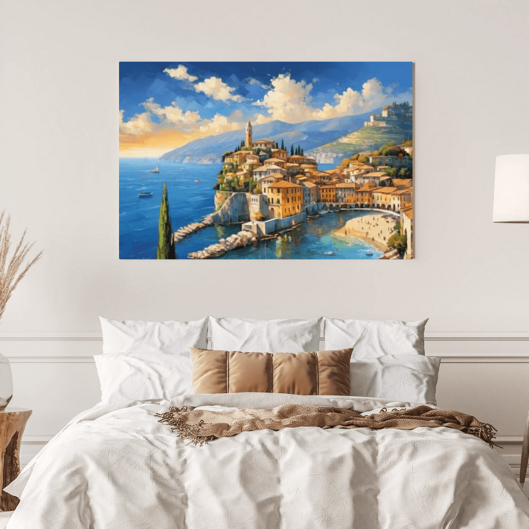 Sea View In Italy - Italian Wall Art - Aestheticanvas