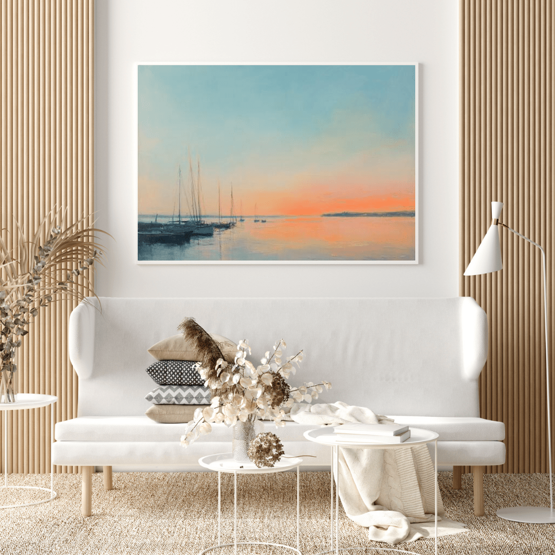 Seascape Sunset Elegance - Nautical Wall Art - Aestheticanvas