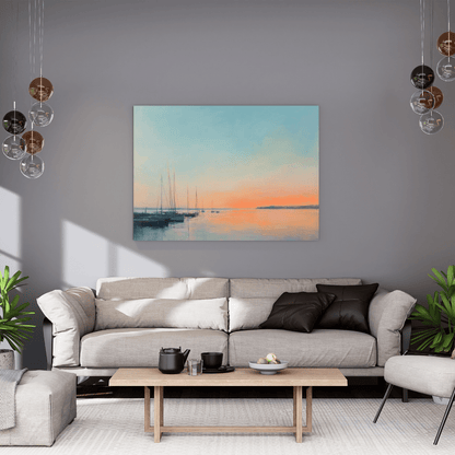 Seascape Sunset Elegance - Nautical Wall Art - Aestheticanvas