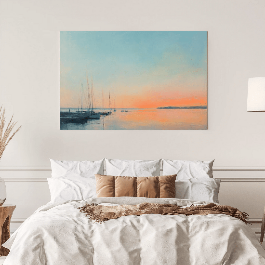 Seascape Sunset Elegance - Nautical Wall Art - Aestheticanvas