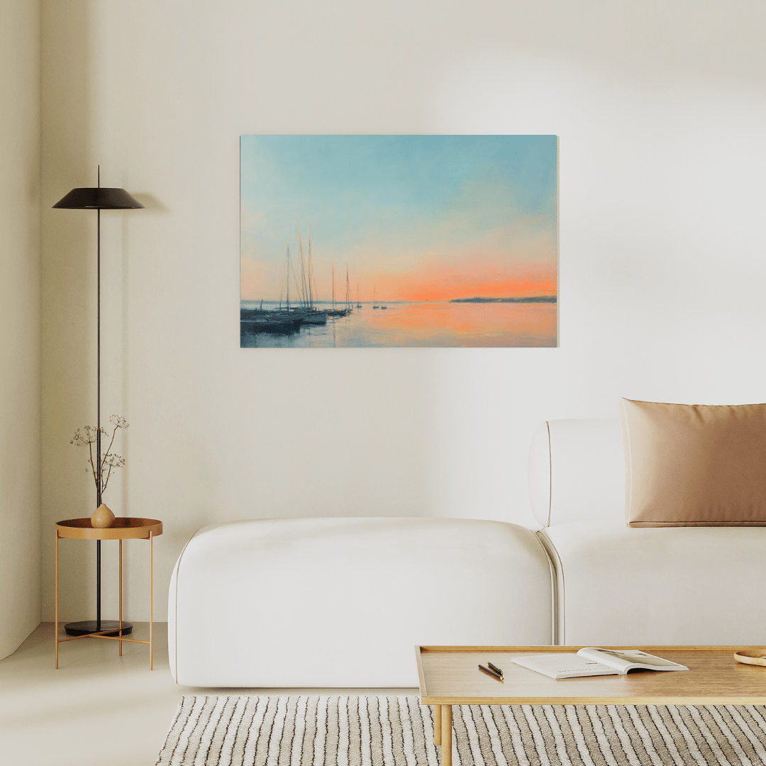 Seascape Sunset Elegance - Nautical Wall Art - Aestheticanvas