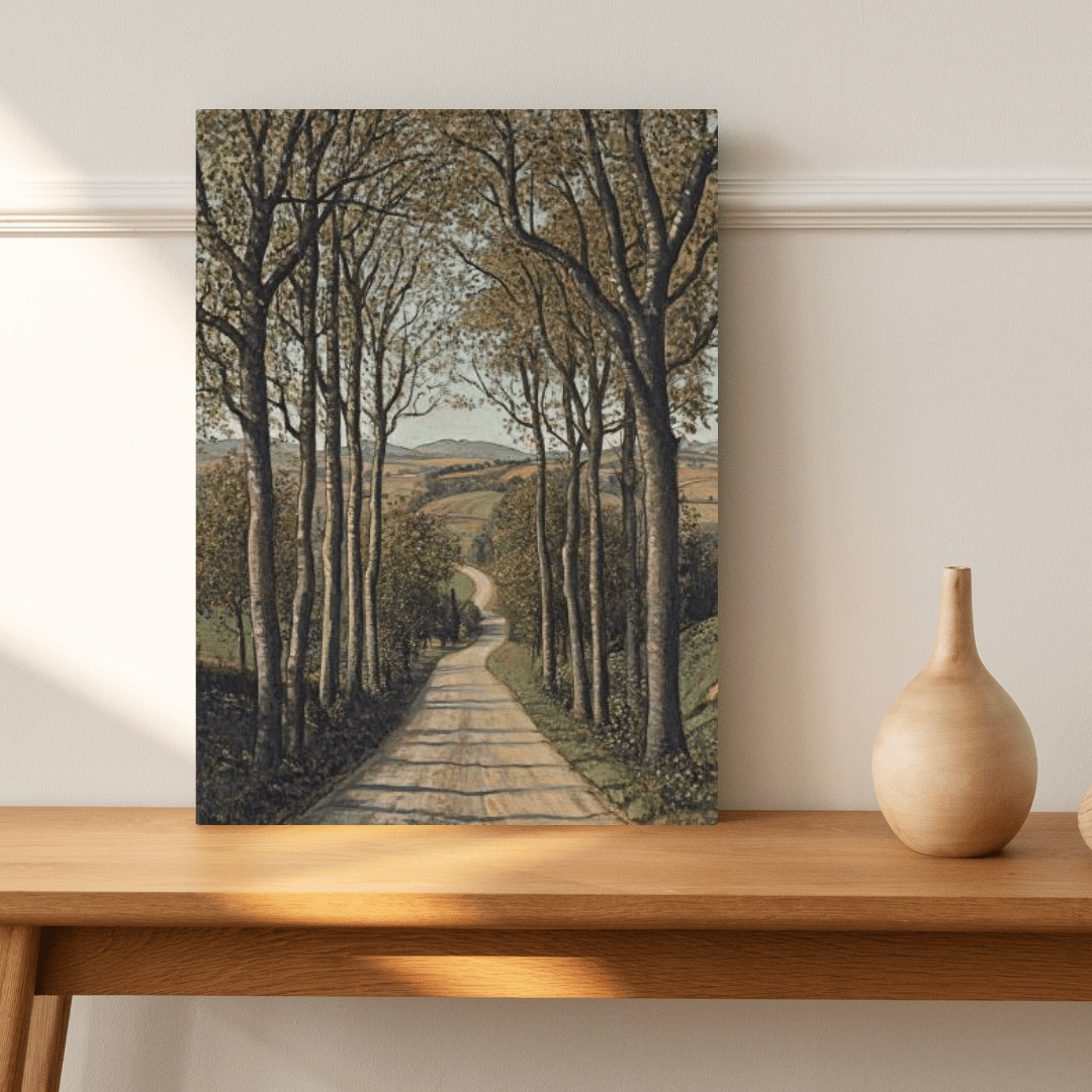 Serene Countryside Pathway - Landscape Wall Art - Aestheticanvas