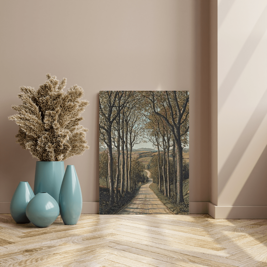 Serene Countryside Pathway - Landscape Wall Art - Aestheticanvas