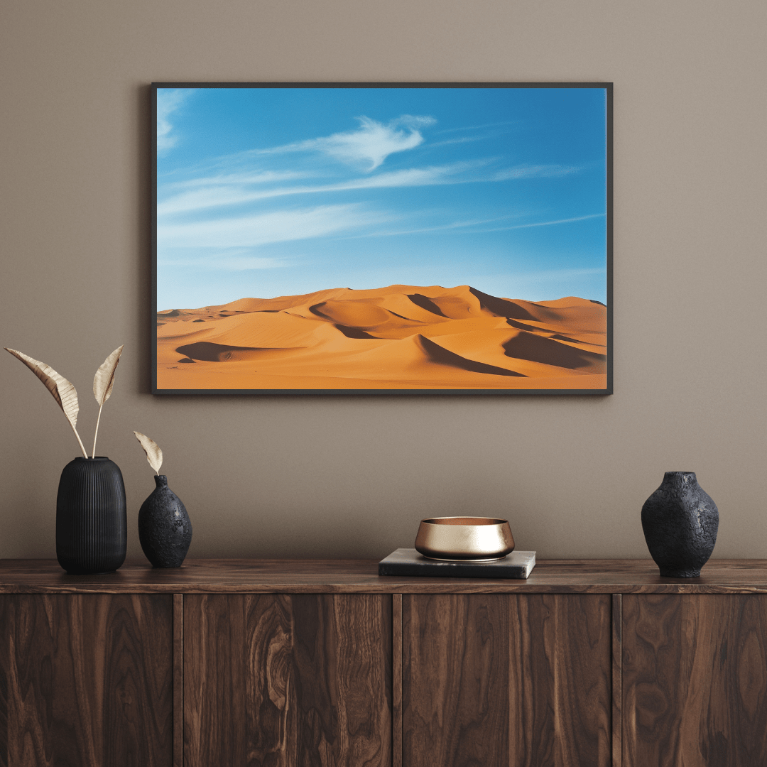 Serene Desert Dunes - Landscape Wall Art - Aestheticanvas