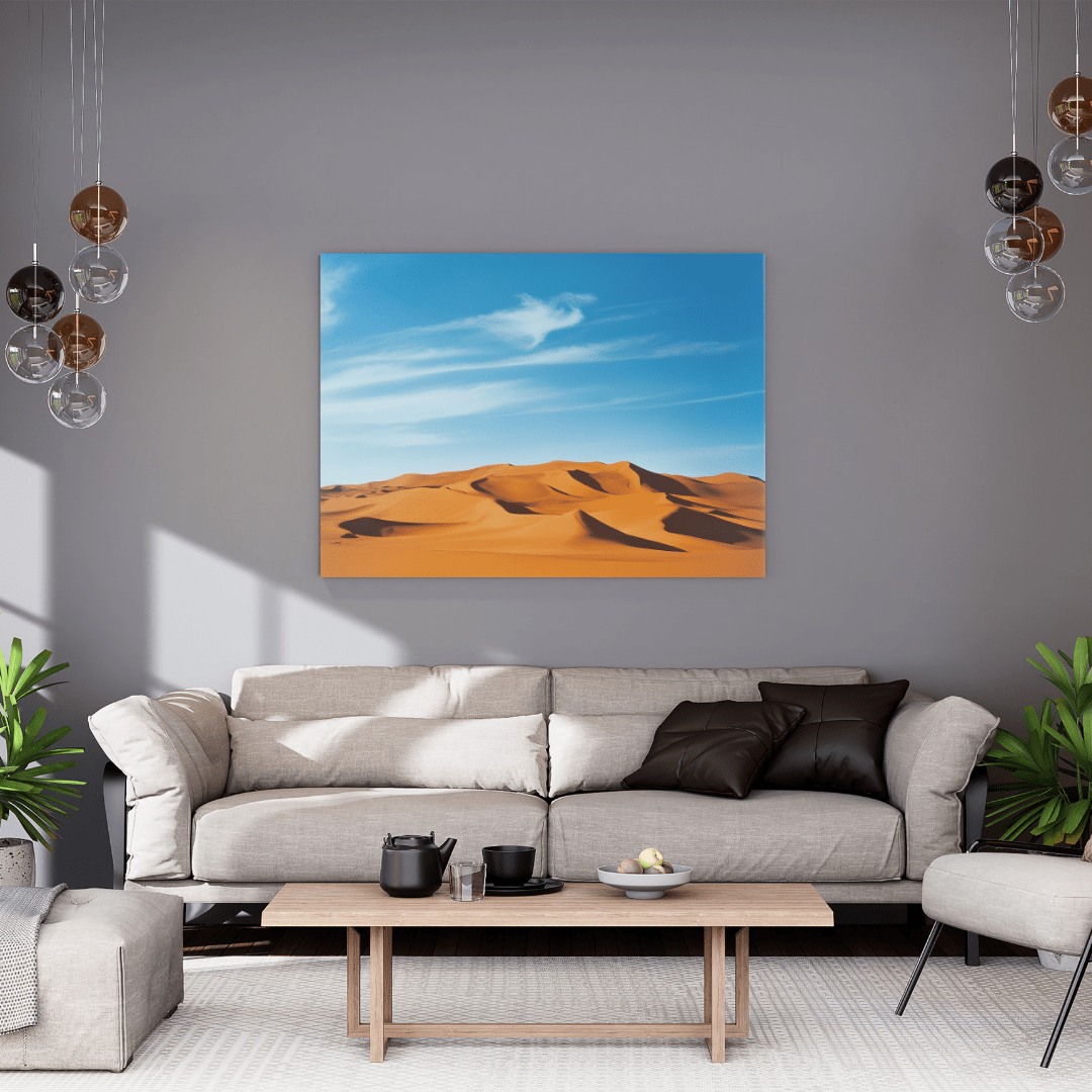 Serene Desert Dunes - Landscape Wall Art - Aestheticanvas