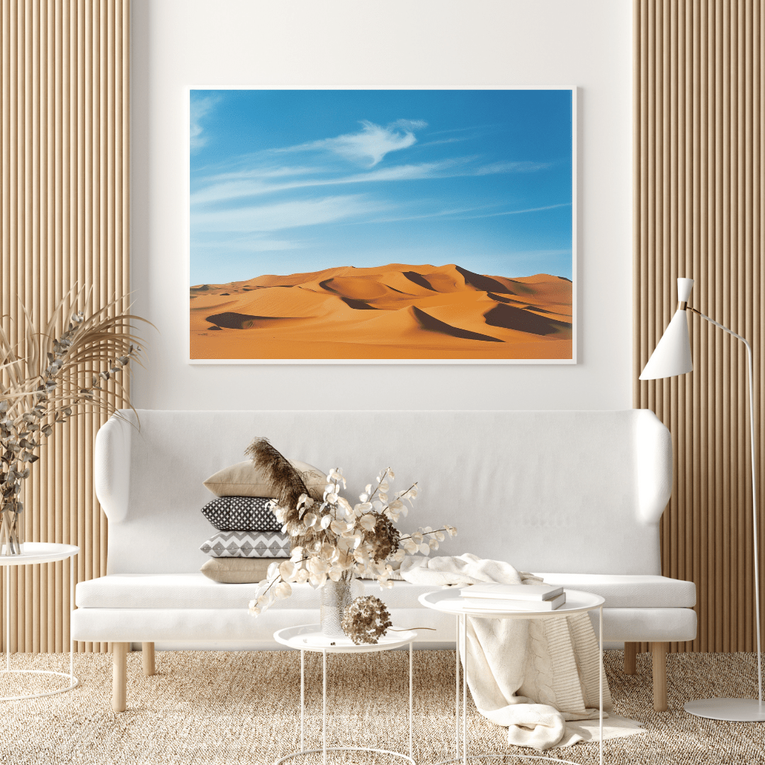 Serene Desert Dunes - Landscape Wall Art - Aestheticanvas