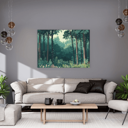 Serene Forest Haven - Nature Wall Art - Aestheticanvas