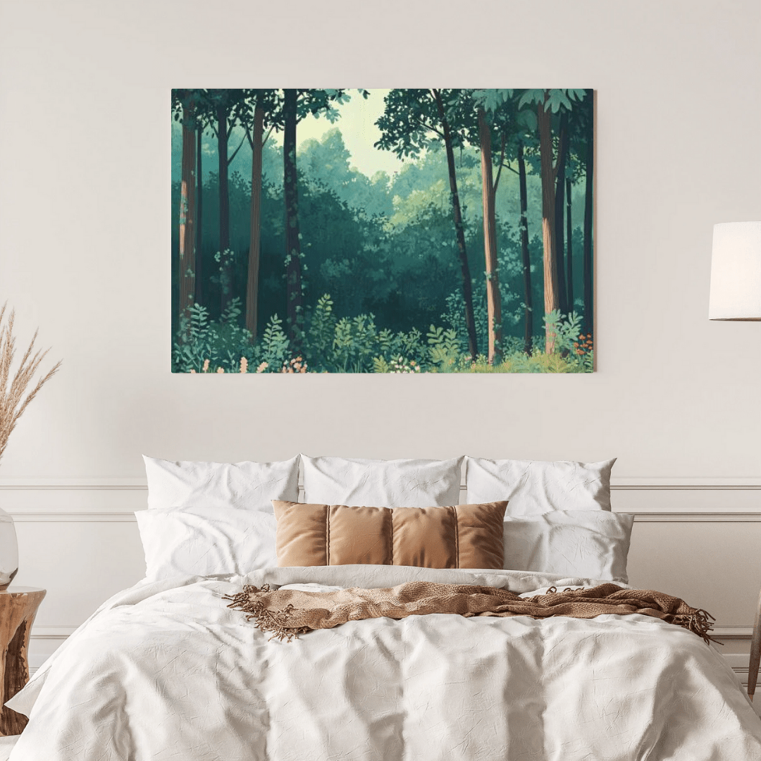 Serene Forest Haven - Nature Wall Art - Aestheticanvas