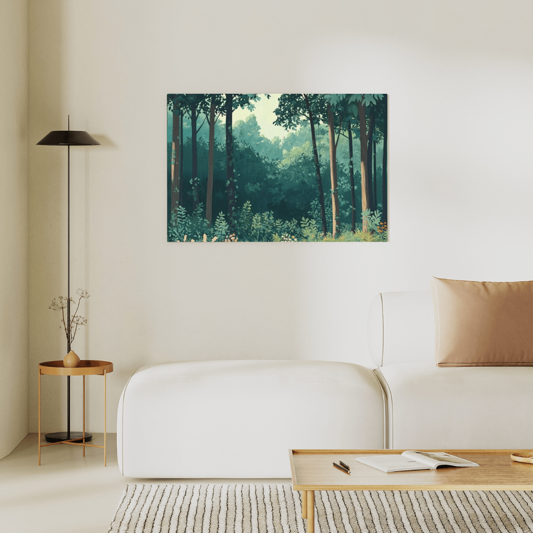 Serene Forest Haven - Nature Wall Art - Aestheticanvas