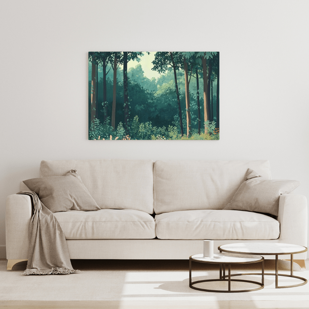 Serene Forest Haven - Nature Wall Art - Aestheticanvas