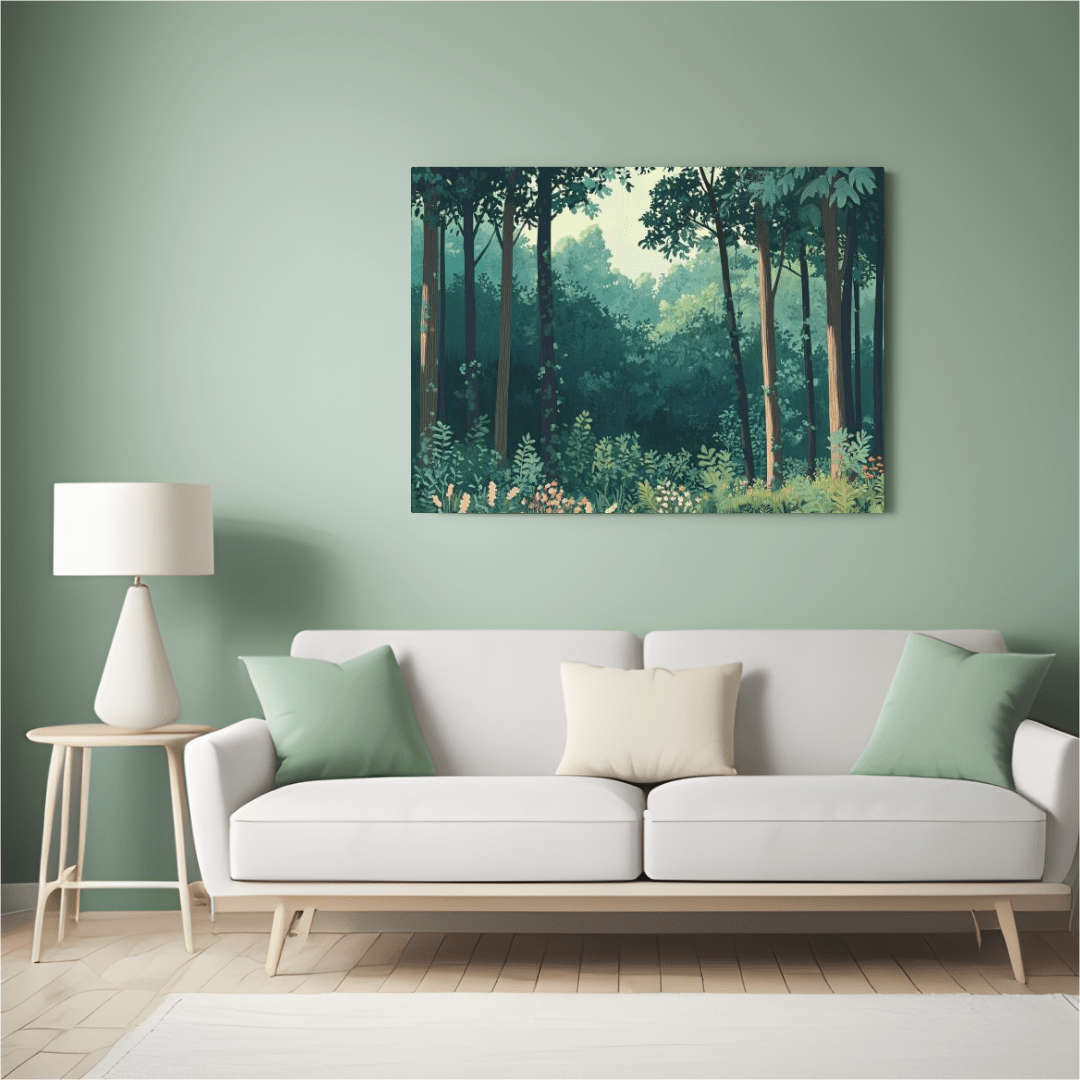 Serene Forest Haven - Nature Wall Art - Aestheticanvas